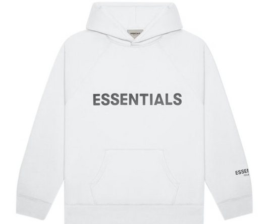 Essentials white hoodie